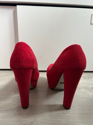 Tacones Sissy Boy Plataforma Talla 37 rojos
