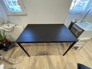 Mesa comedor negra Ikea 110x67cm