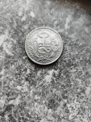 Moneda de Plata Un Sol Perú