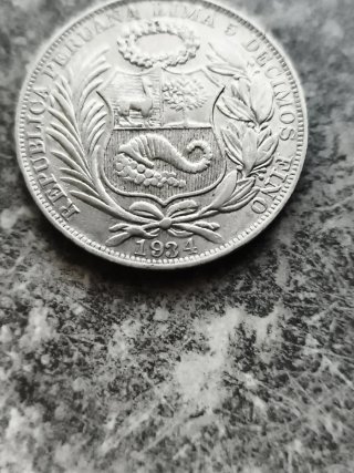 Moneda de Plata Un Sol Perú