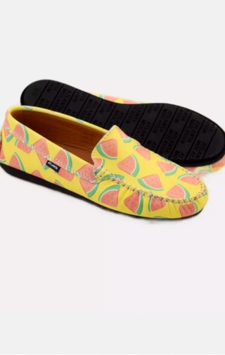 Zapatos planos mujer con estampado de sandía