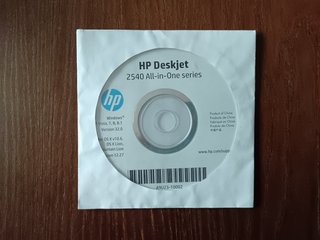 CD Instalación HP Deskjet 2540 All-in-One