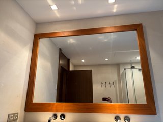 Espejo Baño Madera 110x152