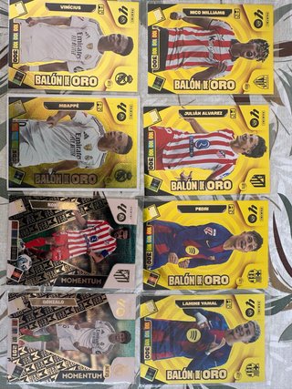 Cromos Adrenalyn XL Balón de Oro y Momentum liga26