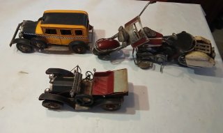 Moto y Coches Metálicos Decorativos