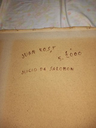 Pintura al óleo grande (juicio de salomon)