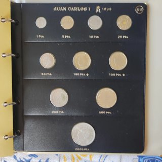 Monedas España J.Carlos I 1992 a 1999. Completo