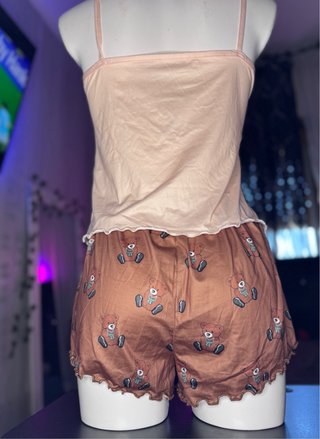 Pijama corto oso talla M