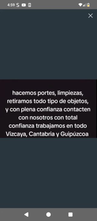 Vaciado y transporte