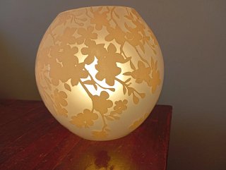 Lampada da tavolo Ikea vintage floreale