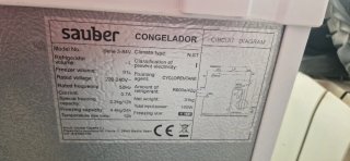 Congelador vertical Sauber 4 cajones