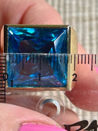 Anillo Luxenter Oro Zafiro Azul