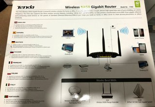 Router Tenda F452 Gigabit N450 Negro