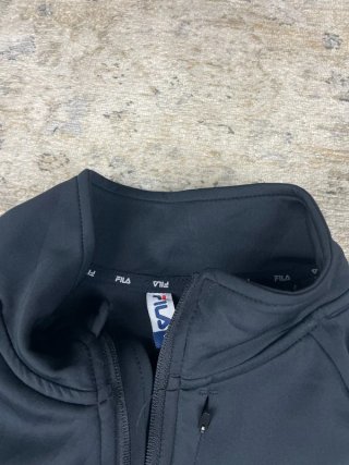 Track Jacket Fila negra con cremallera
