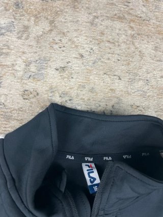 Track Jacket Fila negra con cremallera