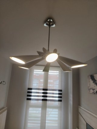 Lámpara blanca 6 focos