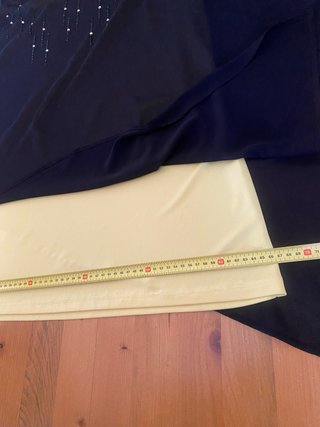 Blusa elegante nera/gialla taglia 54 italiana
