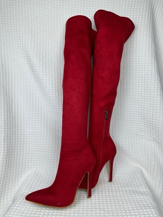 Botas Mosqueteras Rojas Talla 37