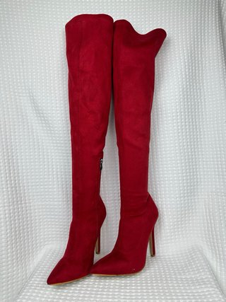 Botas Mosqueteras Rojas Talla 37