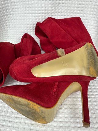 Botas Mosqueteras Rojas Talla 37