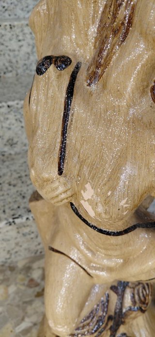 Maceta Cuerpo Mujer Madera Beige Marrón