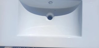 Mueble de baño con lavabo madera