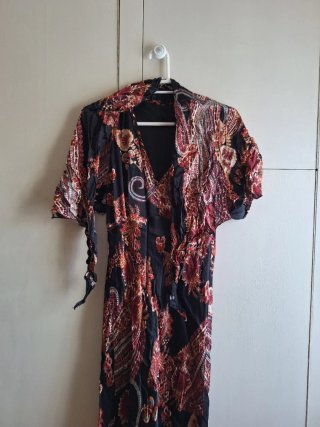 Vestido largo estampado