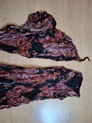 Vestido largo estampado