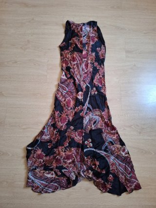 Vestido largo estampado