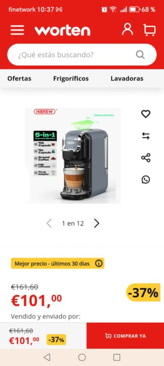Cafetera HIBREW 2hb NUEVA
