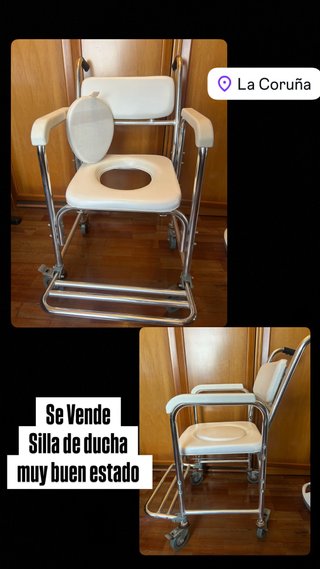 Silla de ducha con ruedas