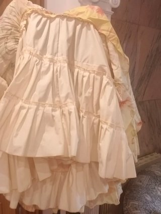 Vestido Flamenca Amarillo Flores