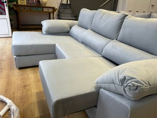 LIQUIDACIÓN · Sofá chaiselongue terciopelo