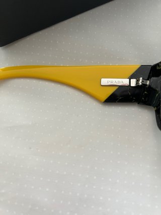 Gafas Prada Unisex,Originales, Negras y Amarillas