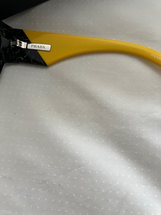 Gafas Prada Unisex,Originales, Negras y Amarillas