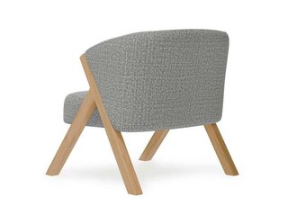Sillón comedor moderno tela y madera