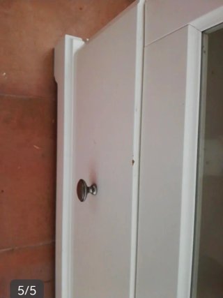 Armario escritorio IKEA blanco y cristal