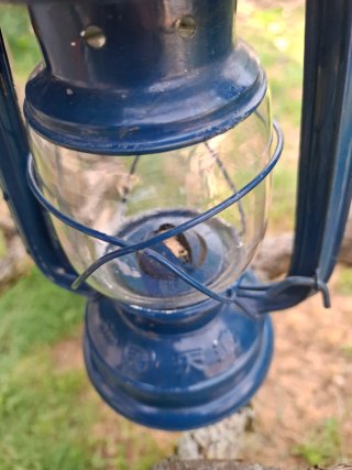 2 Lanterne vintage Blu e Giallo