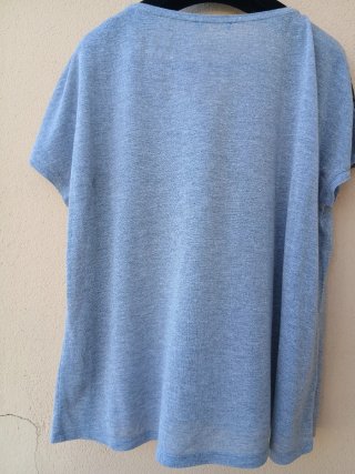 Camiseta Elogy gris con encaje negro T.46