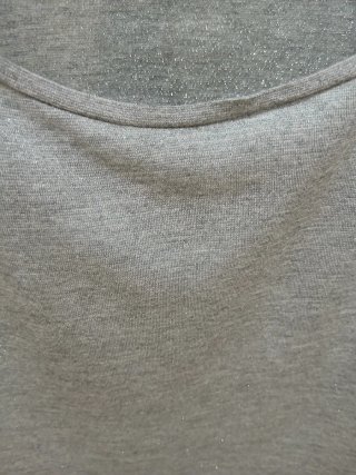 Camiseta Elogy gris con encaje negro T.46