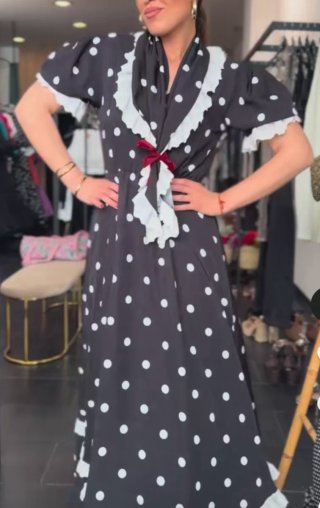Bata Flamenca Romera Lunares S/M y L/XL