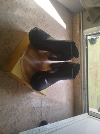Botines negros tacón plataforma T.38
