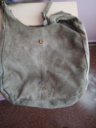 Bolso de piel de ante
