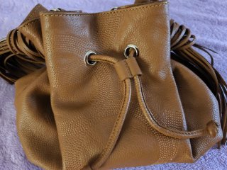 Bolso Saco Piel Marrón Purificación García