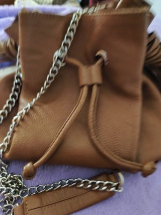 Bolso Saco Piel Marrón Purificación García