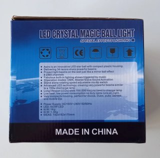 Lámpara Led disco con mando a distancia.
