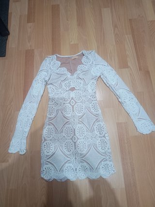 Vestido blanco de crochet