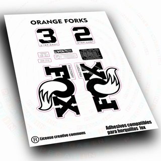 Adesivi Fox 32 Factory Orange forcelle 25-26 wp688