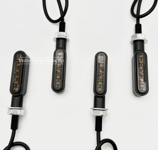 Intermitentes moto led homologados ahumado