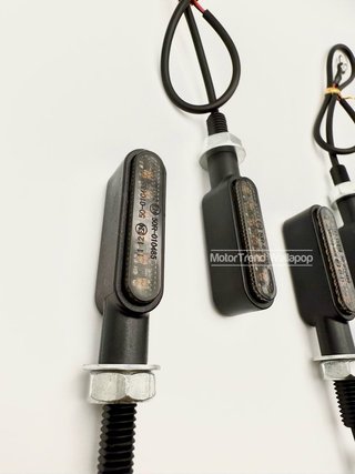Intermitentes moto led homologados ahumado